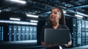 server room woman